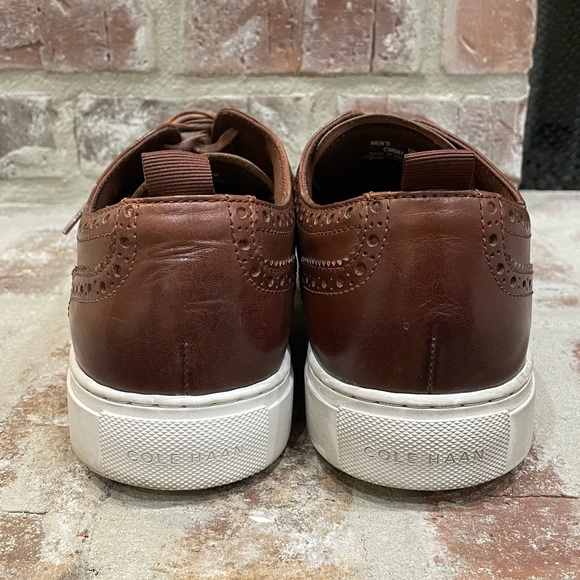 Cole Haan leather top sneakers. - Picture 3 of 4